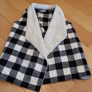Girls plaid vest